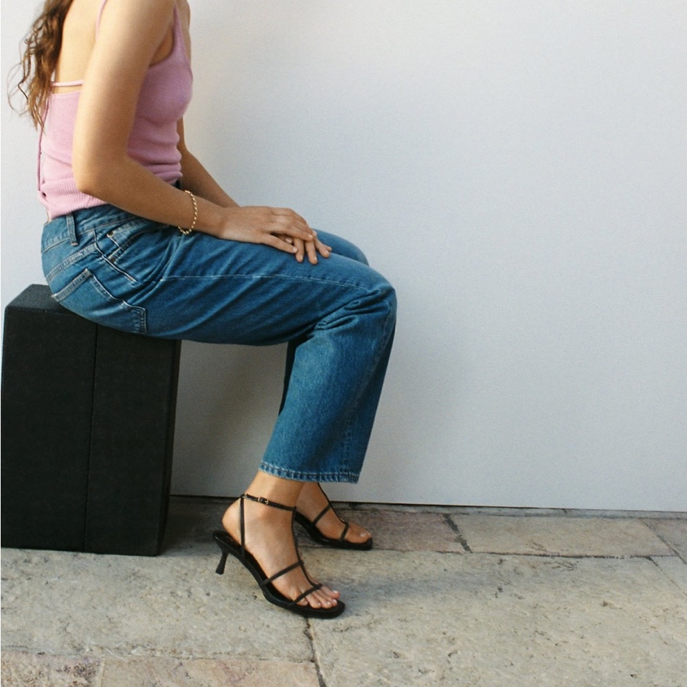 Zara Strappy Heeled Leather Sandals